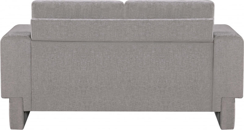 Madeline 65" Chenille Fabric Upholstered Loveseat in Grey - 152Grey-L