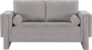 Madeline 65" Chenille Fabric Upholstered Loveseat in Grey - 152Grey-L