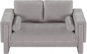 Madeline 65" Chenille Fabric Upholstered Loveseat in Grey - 152Grey-L