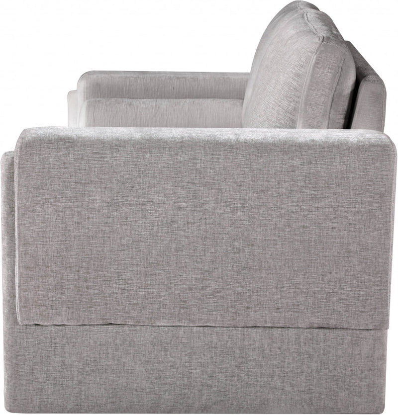 Madeline 65" Chenille Fabric Upholstered Loveseat in Grey - 152Grey-L