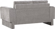 Madeline 65" Chenille Fabric Upholstered Loveseat in Grey - 152Grey-L