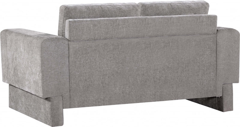 Madeline 65" Chenille Fabric Upholstered Loveseat in Grey - 152Grey-L
