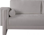Madeline 65" Chenille Fabric Upholstered Loveseat in Grey - 152Grey-L