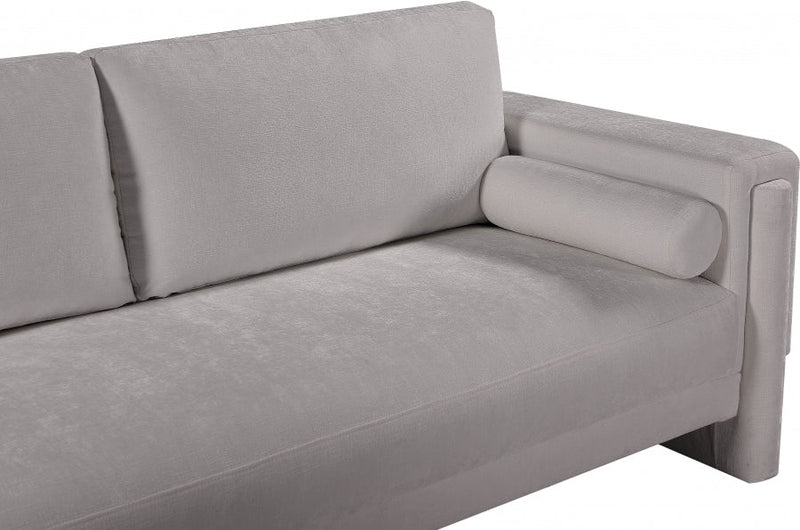 Madeline 65" Chenille Fabric Upholstered Loveseat in Grey - 152Grey-L