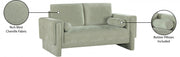 Madeline 65" Chenille Fabric Upholstered Loveseat in Mint - 152Mint-L