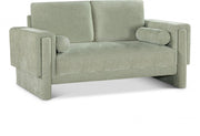 Madeline 65" Chenille Fabric Upholstered Loveseat in Mint - 152Mint-L