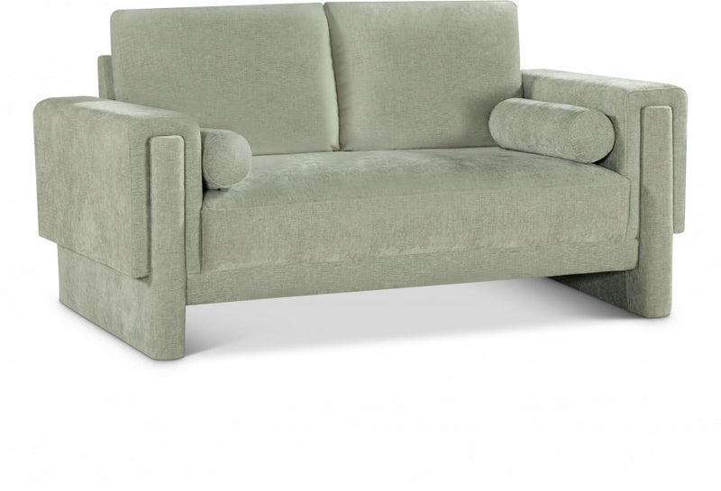 Madeline 65" Chenille Fabric Upholstered Loveseat in Mint - 152Mint-L