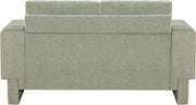 Madeline 65" Chenille Fabric Upholstered Loveseat in Mint - 152Mint-L
