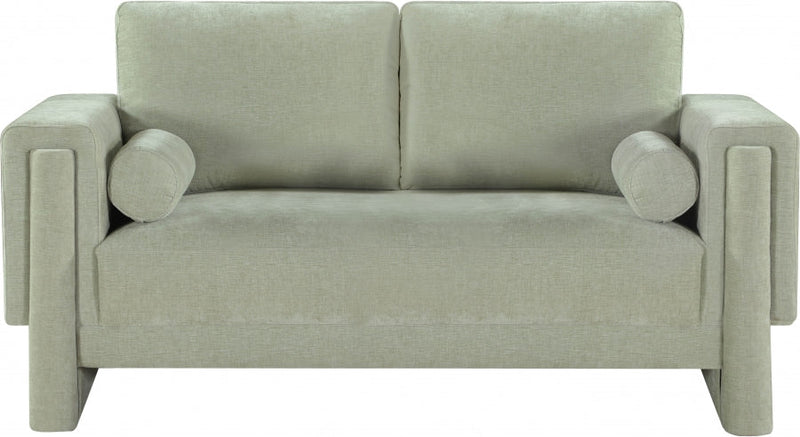 Madeline 65" Chenille Fabric Upholstered Loveseat in Mint - 152Mint-L