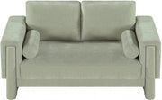 Madeline 65" Chenille Fabric Upholstered Loveseat in Mint - 152Mint-L