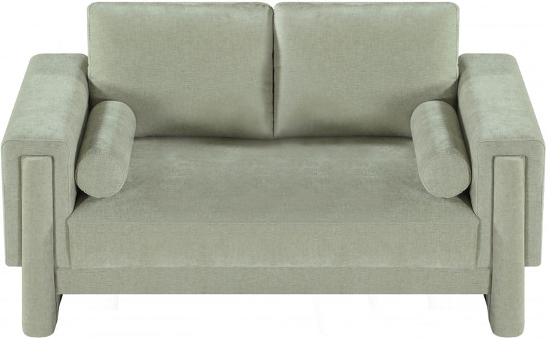 Madeline 65" Chenille Fabric Upholstered Loveseat in Mint - 152Mint-L