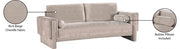 Madeline 89" Chenille Fabric Upholstered Sofa in Beige - 152Beige-S