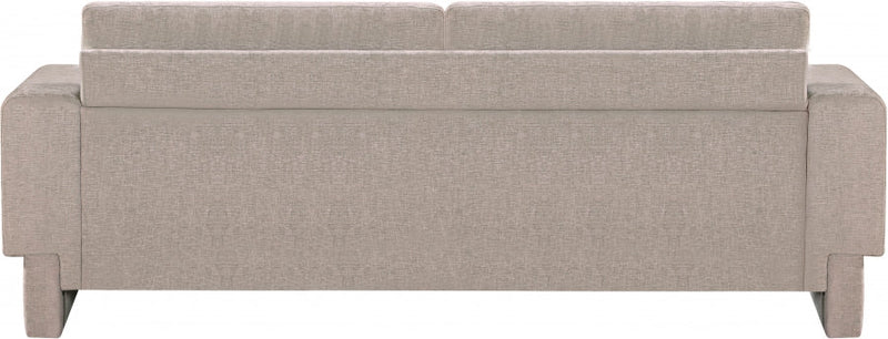 Madeline 89" Chenille Fabric Upholstered Sofa in Beige - 152Beige-S