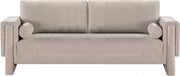 Madeline 89" Chenille Fabric Upholstered Sofa in Beige - 152Beige-S