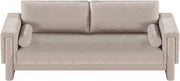 Madeline 89" Chenille Fabric Upholstered Sofa in Beige - 152Beige-S