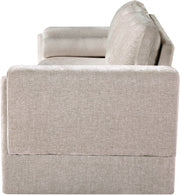 Madeline 89" Chenille Fabric Upholstered Sofa in Beige - 152Beige-S