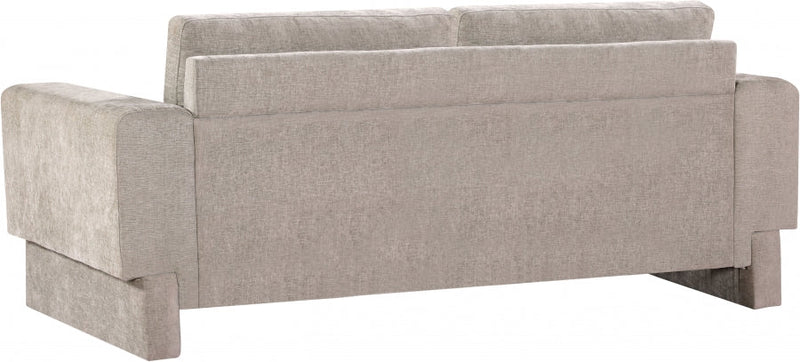 Madeline 89" Chenille Fabric Upholstered Sofa in Beige - 152Beige-S