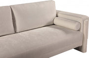 Madeline 89" Chenille Fabric Upholstered Sofa in Beige - 152Beige-S