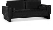 Madeline 89" Chenille Fabric Upholstered Sofa in Black - 152Black-S