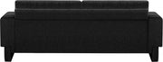 Madeline 89" Chenille Fabric Upholstered Sofa in Black - 152Black-S