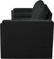 Madeline 89" Chenille Fabric Upholstered Sofa in Black - 152Black-S