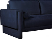 Madeline 89" Chenille Fabric Upholstered Sofa in Blue - 152Navy-S