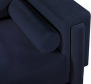 Madeline 89" Chenille Fabric Upholstered Sofa in Blue - 152Navy-S