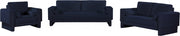 Madeline 89" Chenille Fabric Upholstered Sofa in Blue - 152Navy-S