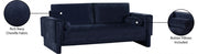 Madeline 89" Chenille Fabric Upholstered Sofa in Blue - 152Navy-S