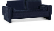 Madeline 89" Chenille Fabric Upholstered Sofa in Blue - 152Navy-S