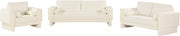 Madeline 89" Chenille Fabric Upholstered Sofa in Cream - 152Cream-S