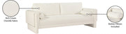 Madeline 89" Chenille Fabric Upholstered Sofa in Cream - 152Cream-S