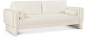 Madeline 89" Chenille Fabric Upholstered Sofa in Cream - 152Cream-S
