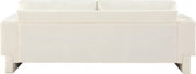 Madeline 89" Chenille Fabric Upholstered Sofa in Cream - 152Cream-S