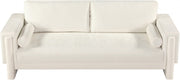 Madeline 89" Chenille Fabric Upholstered Sofa in Cream - 152Cream-S