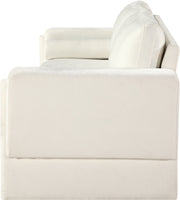 Madeline 89" Chenille Fabric Upholstered Sofa in Cream - 152Cream-S