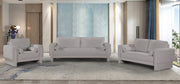 Madeline 89" Chenille Fabric Upholstered Sofa in Grey - 152Grey-S