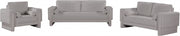 Madeline 89" Chenille Fabric Upholstered Sofa in Grey - 152Grey-S