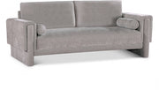 Madeline 89" Chenille Fabric Upholstered Sofa in Grey - 152Grey-S