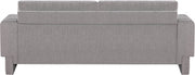 Madeline 89" Chenille Fabric Upholstered Sofa in Grey - 152Grey-S