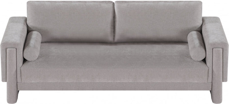 Madeline 89" Chenille Fabric Upholstered Sofa in Grey - 152Grey-S