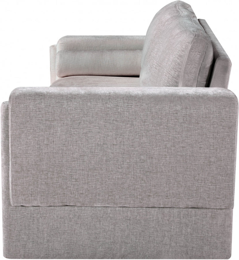 Madeline 89" Chenille Fabric Upholstered Sofa in Grey - 152Grey-S
