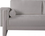 Madeline 89" Chenille Fabric Upholstered Sofa in Grey - 152Grey-S
