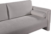 Madeline 89" Chenille Fabric Upholstered Sofa in Grey - 152Grey-S