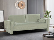 Madeline 89" Chenille Fabric Upholstered Sofa in Mint - 152Mint-S