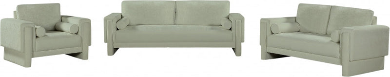 Madeline 89" Chenille Fabric Upholstered Sofa in Mint - 152Mint-S