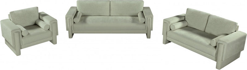Madeline 89" Chenille Fabric Upholstered Sofa in Mint - 152Mint-S