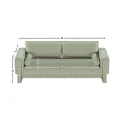 Madeline 89" Chenille Fabric Upholstered Sofa in Mint - 152Mint-S