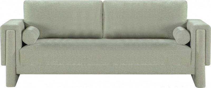 Madeline 89" Chenille Fabric Upholstered Sofa in Mint - 152Mint-S