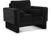 Madeline Chenille Fabric Upholstered Living Room Chair in Black - 152Black-C